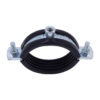 MRZ Zinc Plated Rubber Lined Pipe Clamp