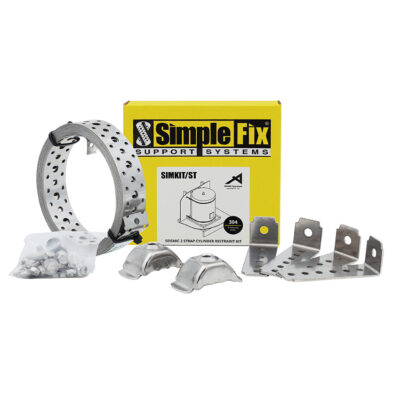 Stainless 2 Strap Seismic Restraint Kit - Simplefix
