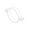 HDG Two Piece Pipe Clamp - Light Duty